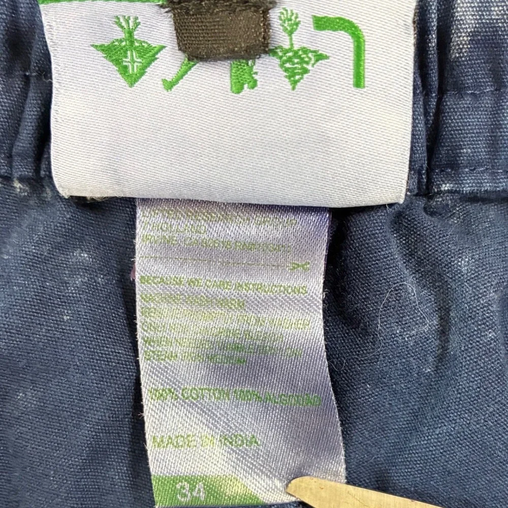 Limited Research Group Mens Acid Wash Shorts Blue Smiley Face Size 34